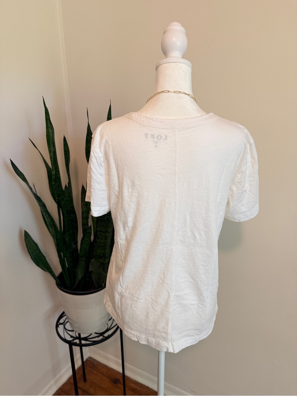 LOFT | Two Everyday Crew Tees, Black & White, 100% Cotton - Picture 7 of 13